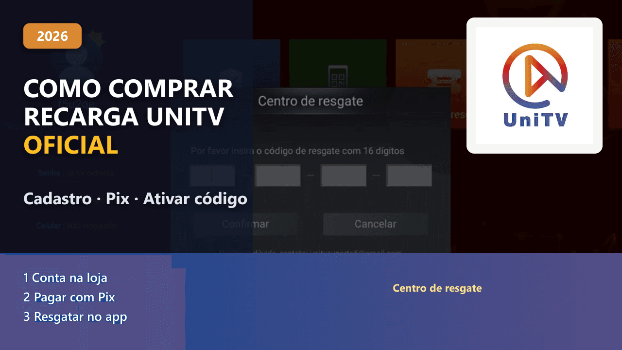 Recarga UniTV — comprar e ativar