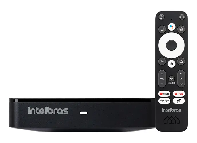 Smart TV Box Full HD Intelbras preto